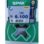 SPAX Wood Screws 6x100 / 100pcs